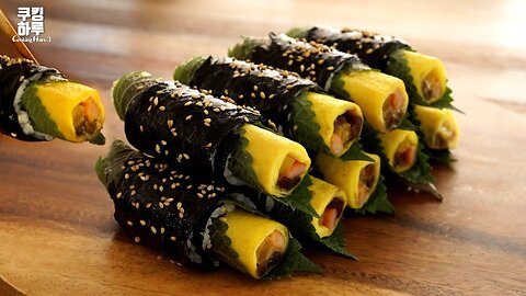Put Whole Delicious Egg Roll!! Egg Roll Mini Gimbap! Everyone is amazed when I make it