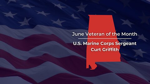 Senator Tuberville Recognizes Curt Griffith as the June "Veteran of the Month"