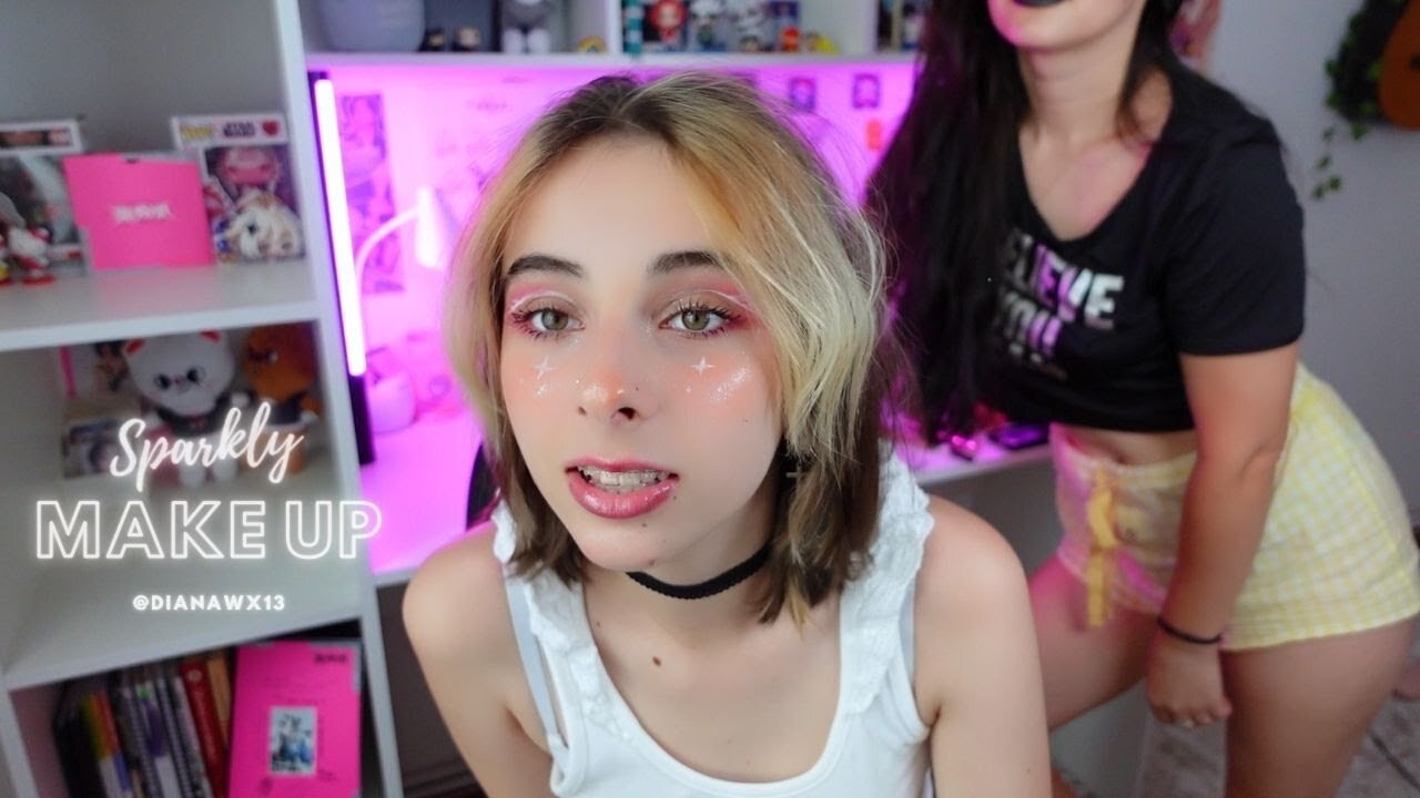 Mom Does My Sparkly Makeup!