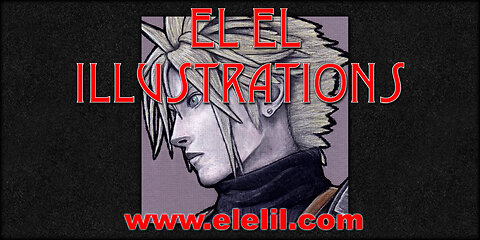 Drawing Cloud from Final Fantasy 7 in Pastel