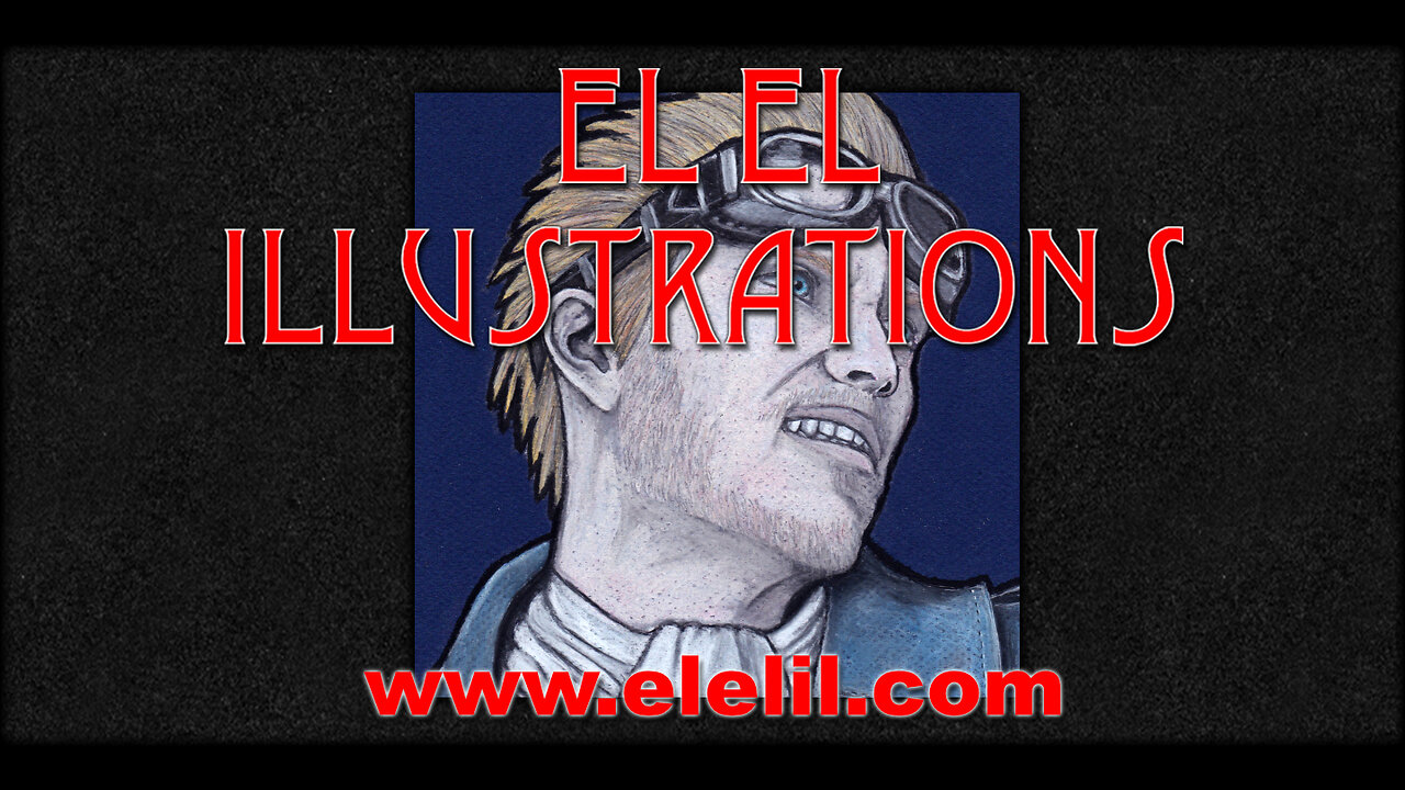 Drawing Cid from Final Fantasy 7 in Pastel