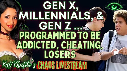 Gen X, Millennials, & Gen Z Programmed to be Addicted, Cheating, Losers