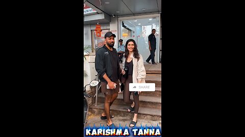 Bollywood Actress Karishma Tanna and Husband Spotted at Private Bank 🥰
