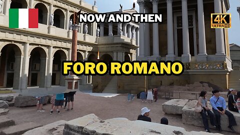NOW and THEN Roman Forum | Italy 4K