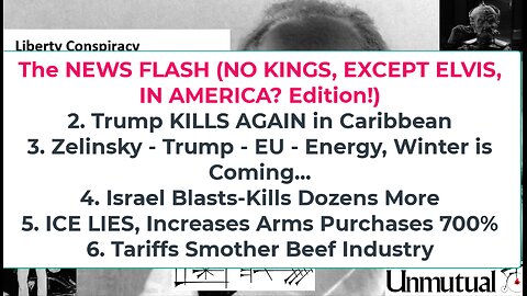 Liberty Conspiracy Live 10-20-25 No Kings? ICE Goons, Pre-Kirk Searches, Ukraine