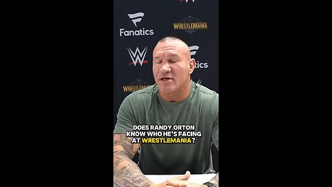 We really hope Nick Aldis has a plan for Randy Orton at #WrestleMania this weekend... 👀