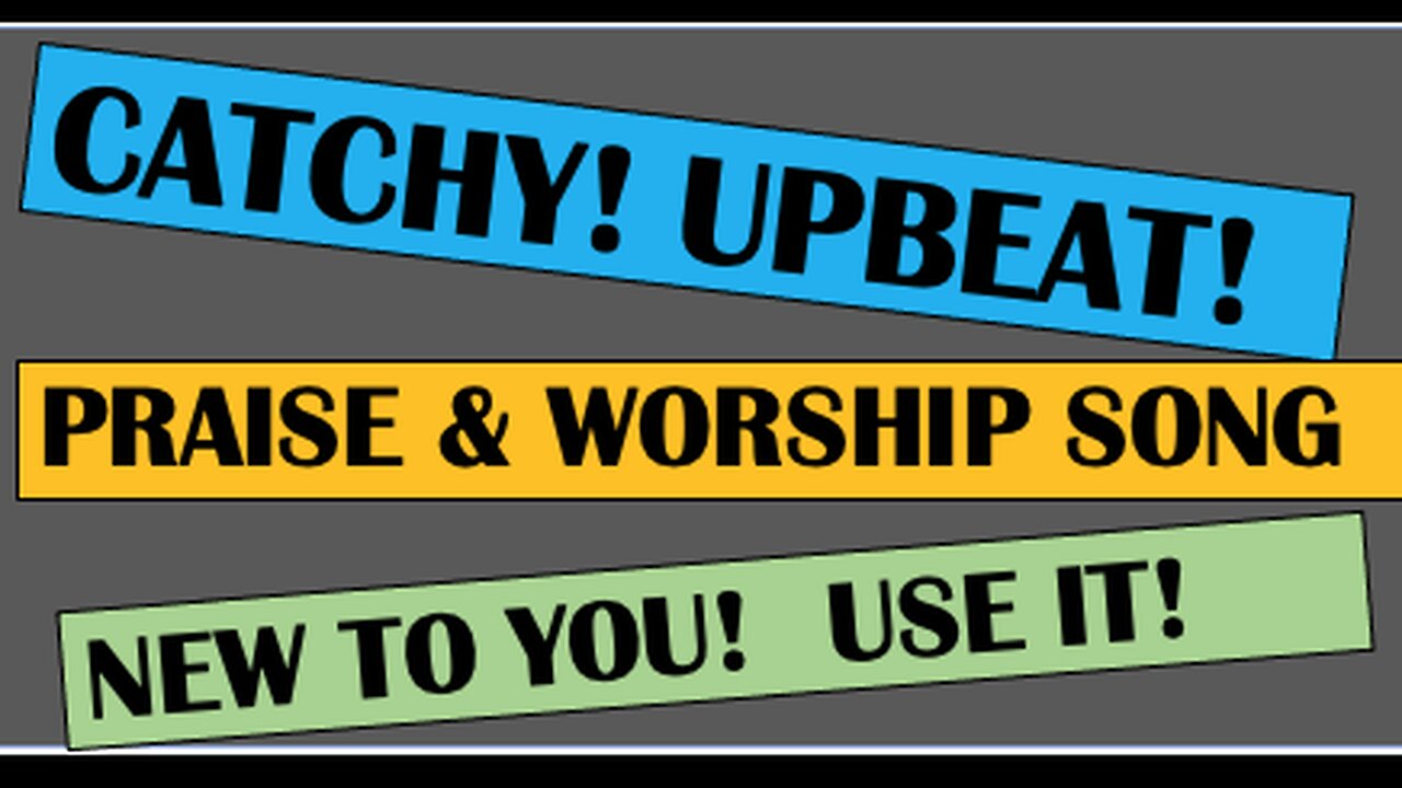 Catchy…upbeat praise and worship: “I JUST WANT TO THANK YOU, LORD!”