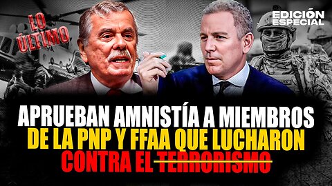 #EnVivo Aprueban amnistía a policías y militares que lucharon contra el terrorismo