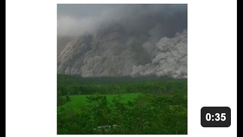 Video captures the pyroclastic flow following the eruption of Mount Semeru in East Java, Indonesia
