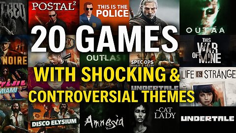 [ENG SUBS] 20 Controversial Video Games That Pushed Boundaries