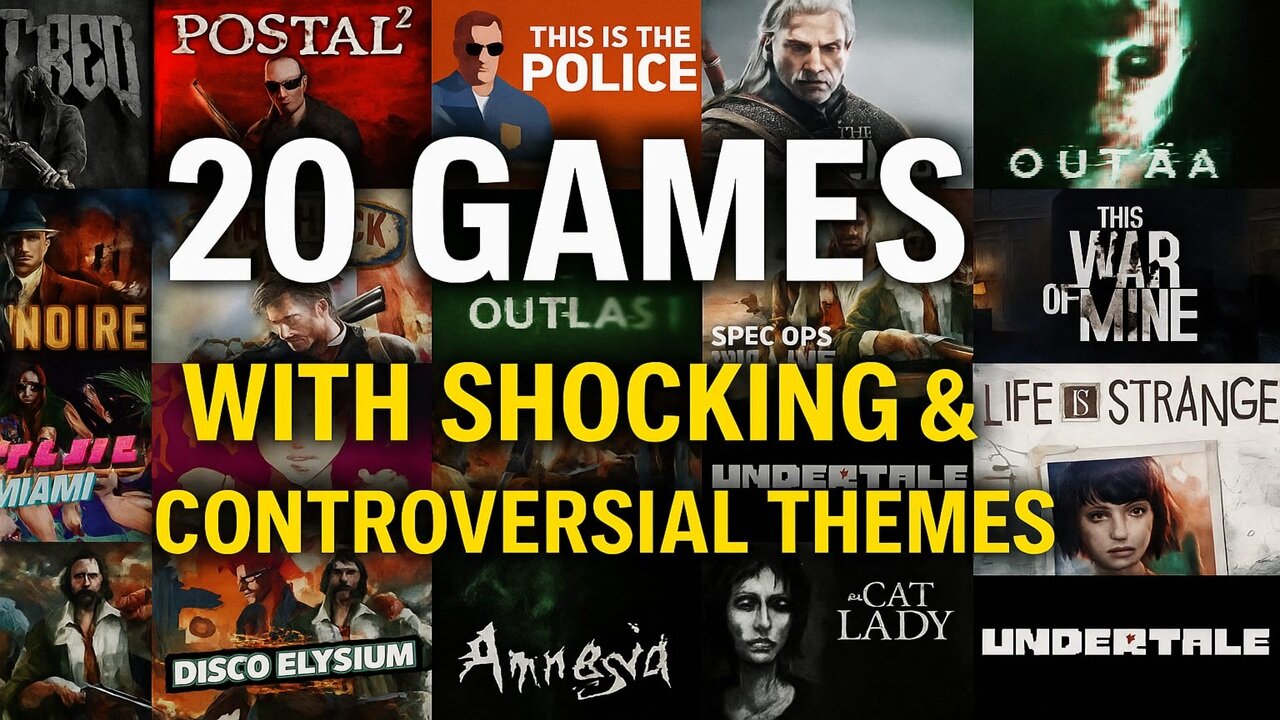 [ENG SUBS] 20 Controversial Video Games That Pushed Boundaries