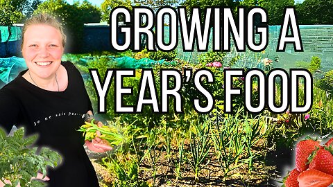 We Grew A Year's Worth Of Food - Here How!