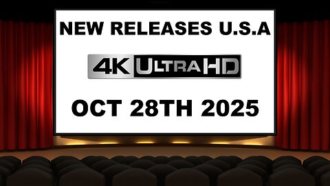 NEW 4K UHD Releases [OCTOBER 28TH 2025 | U.S.A]