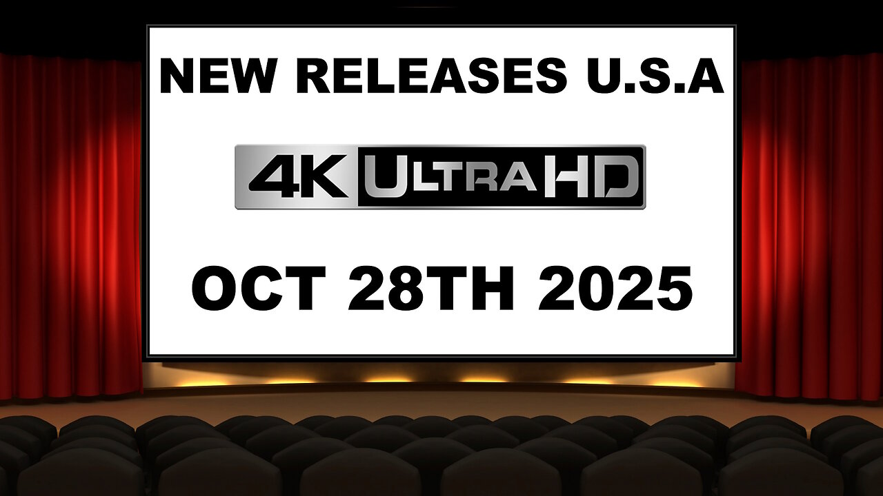 NEW 4K UHD Releases [OCTOBER 28TH 2025 | U.S.A]
