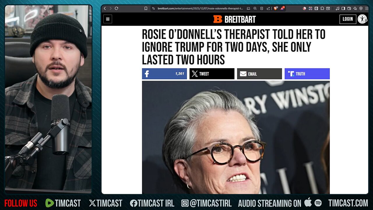 Rosie O'Donnell LOSES It Over Trump "VERBAL RAPE" In Unhinged Episode | Tim Pool