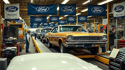 How OLD but Reliable Ford Cars Were Made in the US Retro Factory Tour 🚗🇺🇸