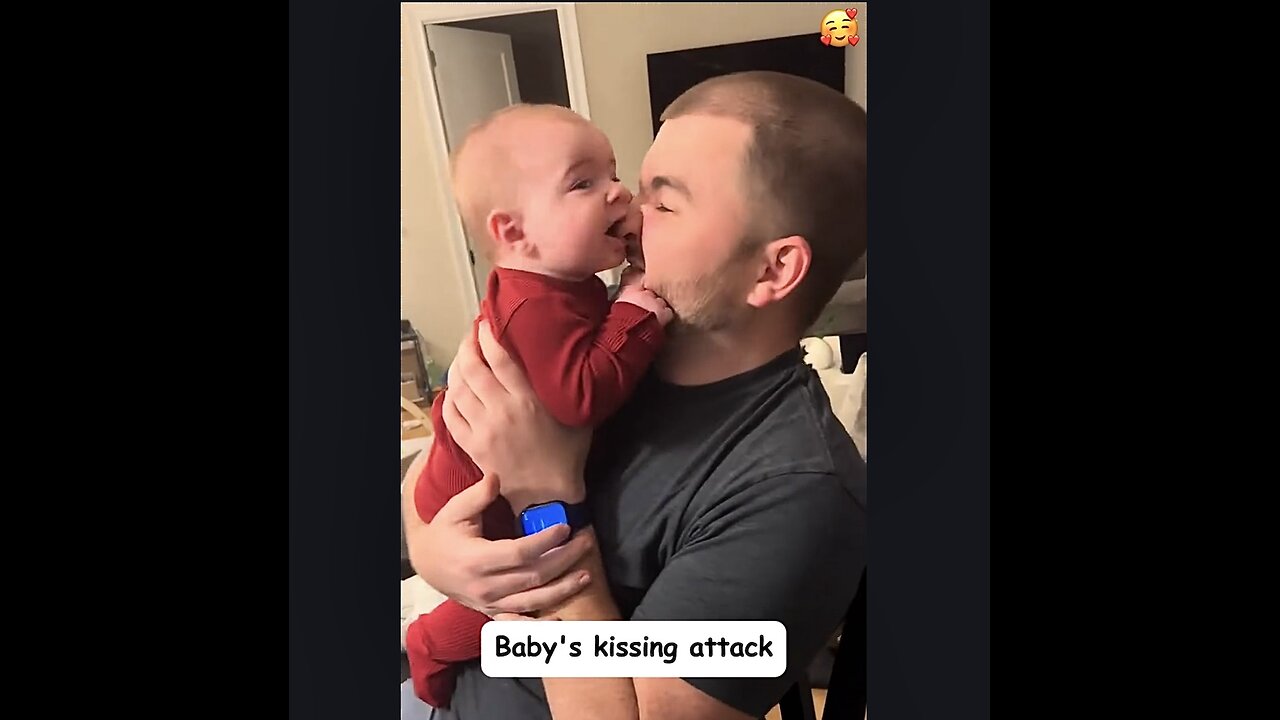 Babies kissing ATTACK