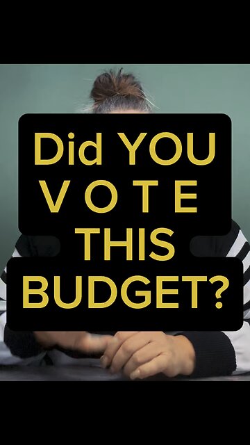 Did You Vote For This Budget? 😟