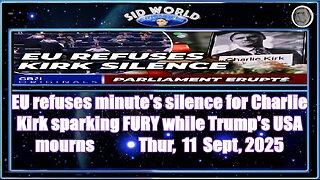 WATCH EU refuses minute's silence for Charlie Kirk sparking FURY while Trump's USA mourns