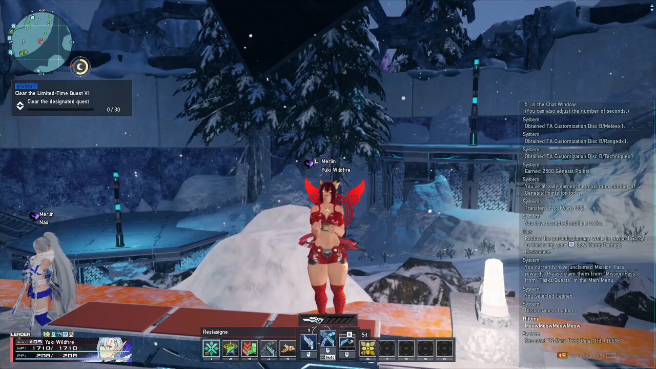 PSO2 NGS Special Training Sonic Sprint LTQ