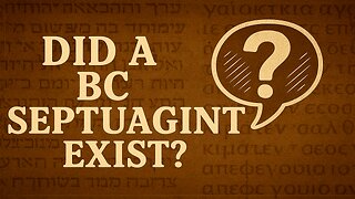 Did A BC Septuagint Exist? A Case Study In Romans 3 & Psalm 14