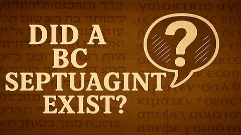 Did A BC Septuagint Exist? A Case Study In Romans 3 & Psalm 14