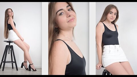 TRY ON HAUL FASHION PORTRAIT VIDEO :Lingerie, Bodysuit, Leotard, Sandals, Mini Skirt (Vertical 4k)