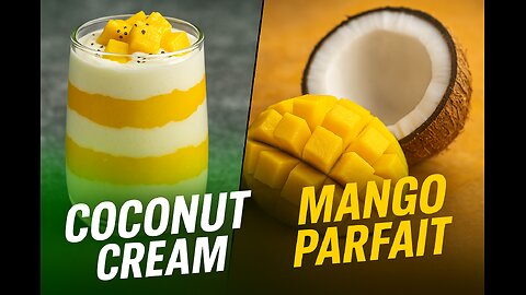 Coconut Cream Mango Parfait | Plant-Based Layers of Goodness