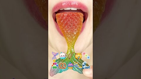 ASMR RAINBOW KOHAKUTO 무지개 코하쿠토 (eating sounds)