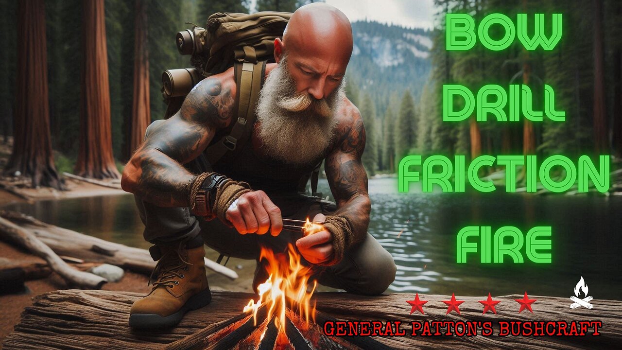HOW TO BOW DRILL AN EMBER INTO A FRICTION FIRE