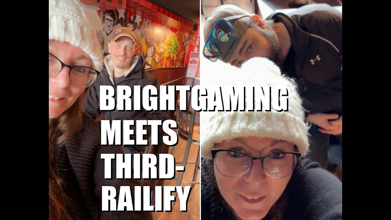 Shawn & Gina from ThirdRailify visit BrightGaming, Cricket, & Wally to celebrate their 1K followers