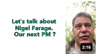 Let’s talk about Nigel Farage. Our next PM ?
