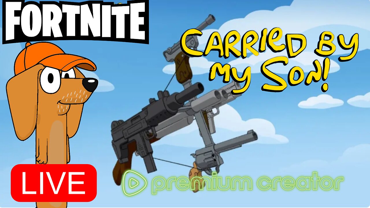 Getting Carried in Fortnite By my son! (PREMIUM)