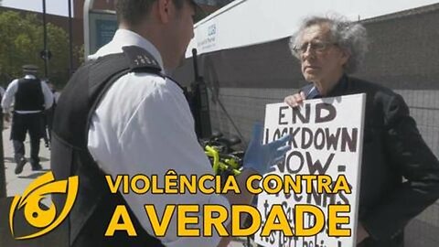 Máfia estatal britânica multa ativista por protestar contra fraudemia | VL - 09/08/20 | ANCAPSU