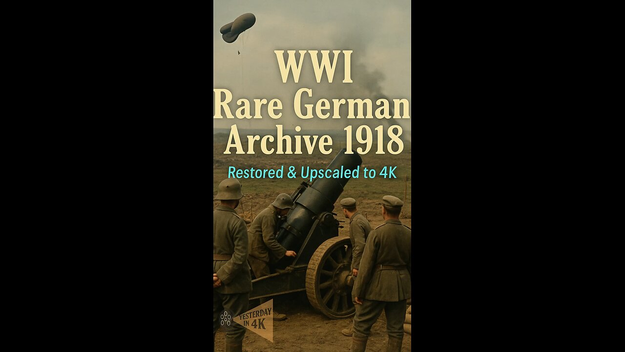 Spotting from Above: WW1 Mortar Accuracy Revealed in Restored 4K! 🎈💥