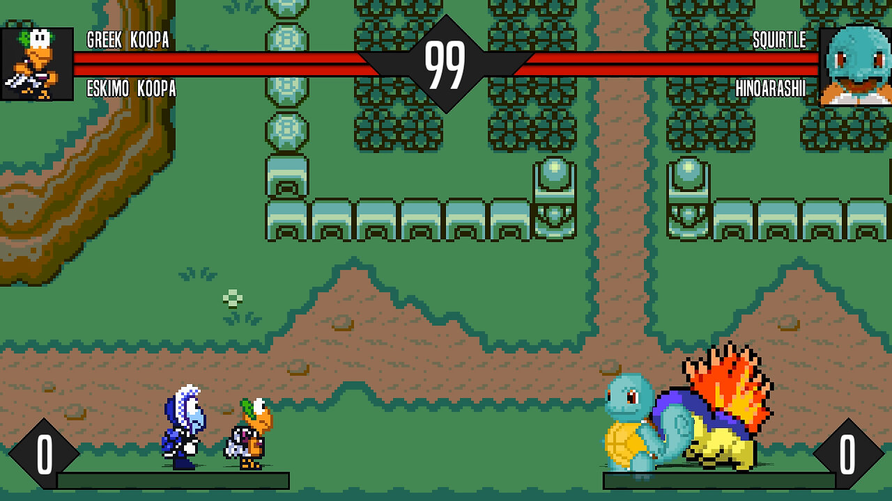 MUGEN - Electrocaid's Files pt.1 - Greek Koopa & Eskimo Koopa vs. Squirtle & Hinoarashi - Download