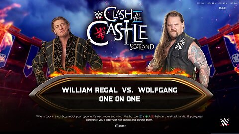 WWE 2k25 William Regal vs Wolfgang