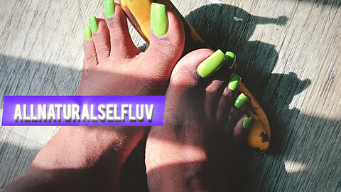 Women In Green Slippers Shoeplay 👣