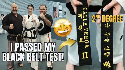 GETTING MY 2ND DEGREE BLACK BELT! | Ms Verga #tkd #taekwondo #blackbelt #tkdgirl