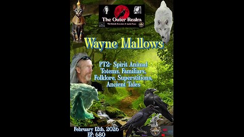 Open Mic-PT 2- Spirit Animal Totems, Familiars, Animal Superstitions,Ancient Tales- Wayne Mallows