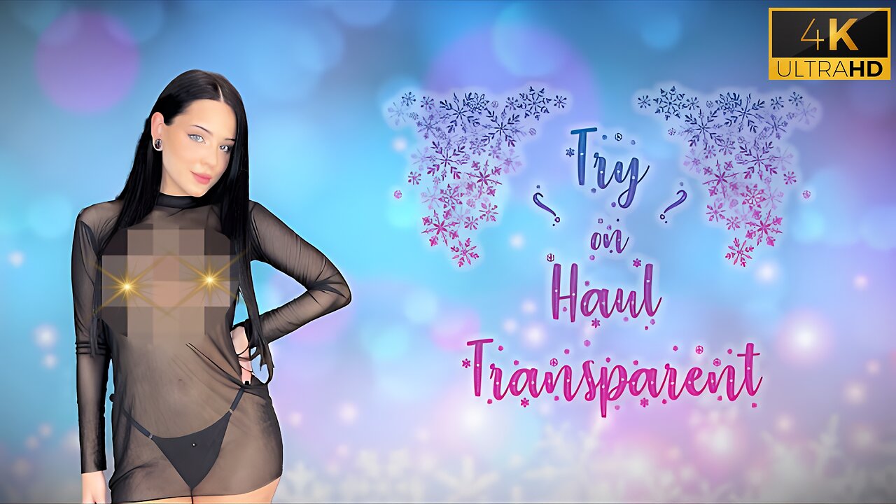 Apartment Girl | Daisy's Transparent Black Dress Try On 4K HD