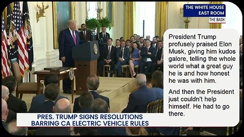 Donald Trump praises Elon Musk at White House event - Posted 6-24-2025
