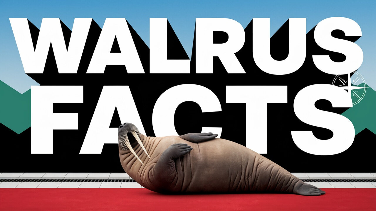 This walrus uses his tusks to dig shells