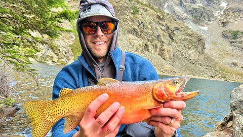 FISHING FOR TROPHY GIANT ALPINE COLORADO TROUT OF A LIFETIME