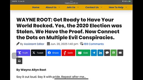 Yes, the 2020 Election was Stolen. We Have the Proof. Now Connect the Dots on Multiple Evil Conspira