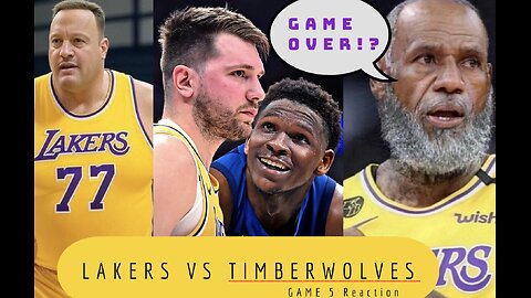 Lakers vs. Timberwolves Game 5 *REACTION* (LeBron & Luka Eliminated!?) 😮