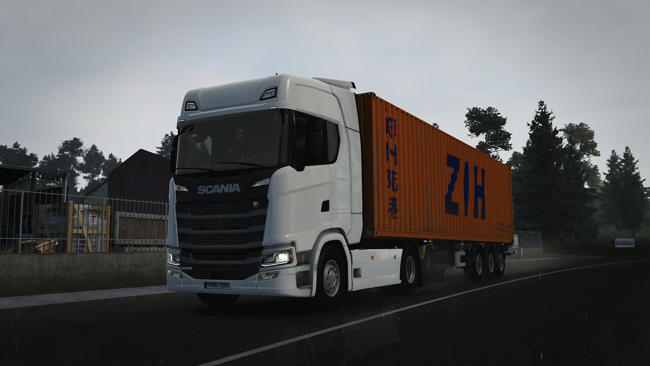 ETS2 | Scania 500 S | Mannheim DE to Stuttgart DE | Box Container HC 24t