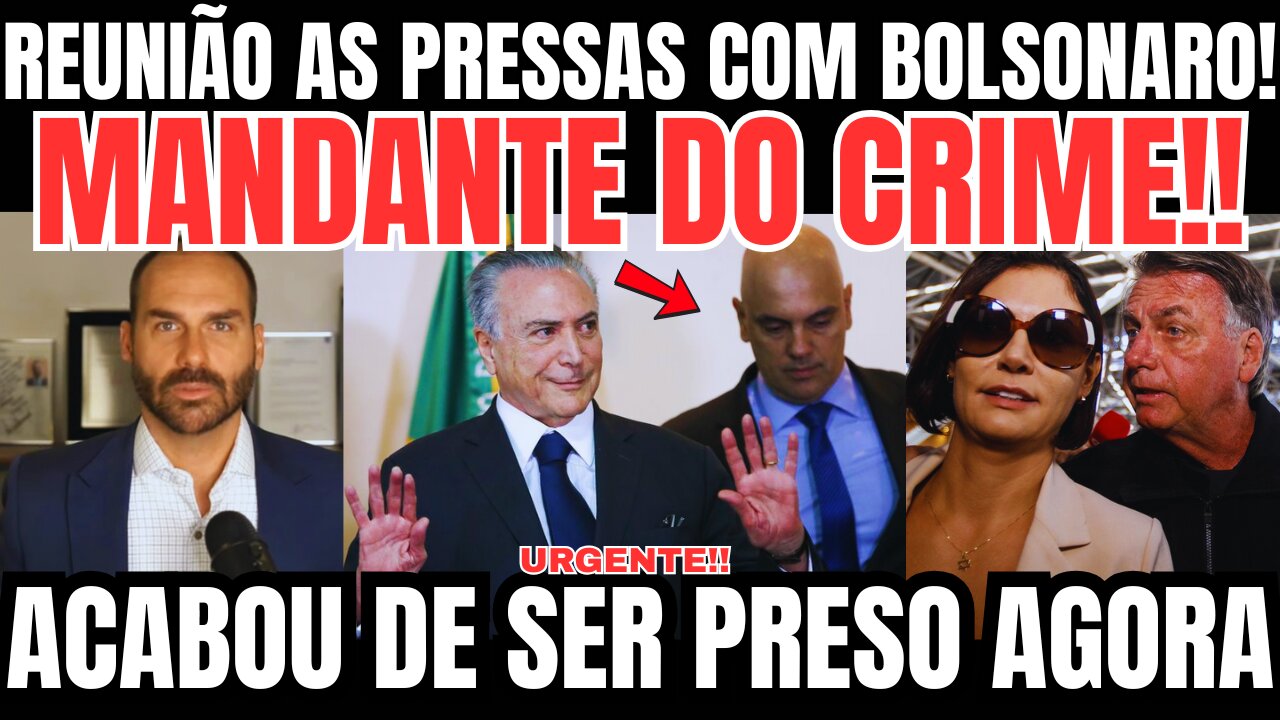 bomba!! EXÉRCITO DOS EUA ACABA DE PRENDER!! EDUARDO BOLSONARO ENTREGA MANDANTE DO CRIME!