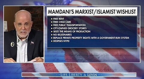 Mark Levin Exposes Marxist Islamist Zohran Mamdani