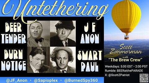 "UNTETHERING" with "Sapioplex", "JF Anon", and "Burn Notice"... BQQM!
